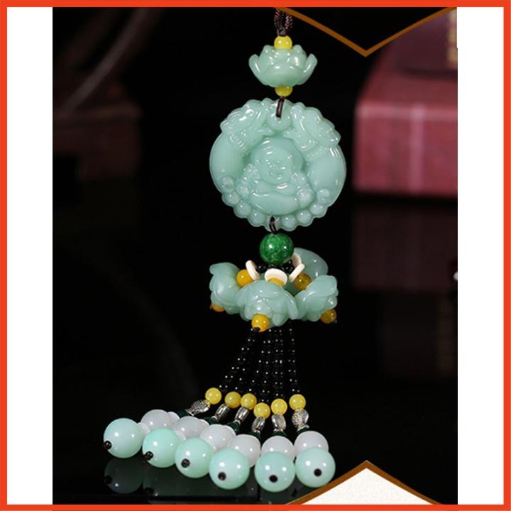 Dây treo xe oto tượng Phật mang bình an -