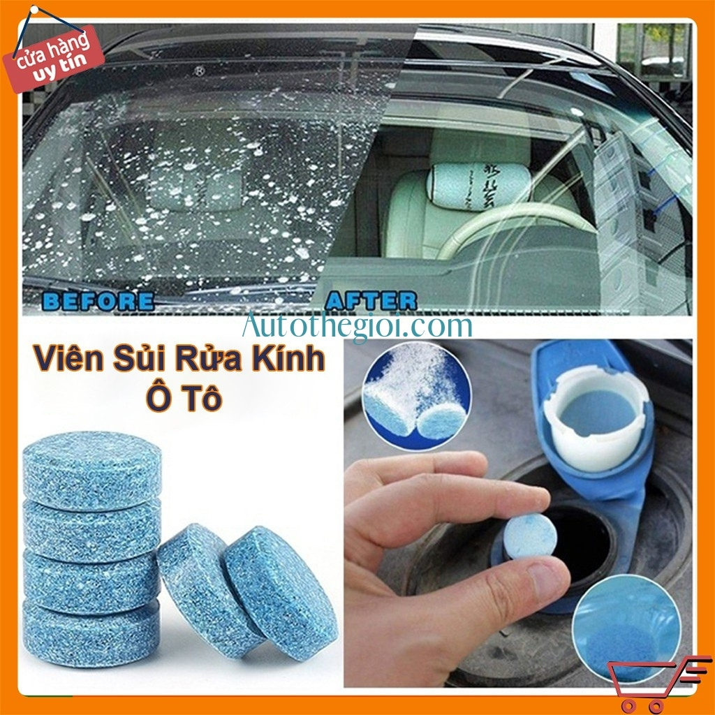 Viên sủi rửa kính xe ô tô, viên sủi nước rửa kính ô tô - 1 viên