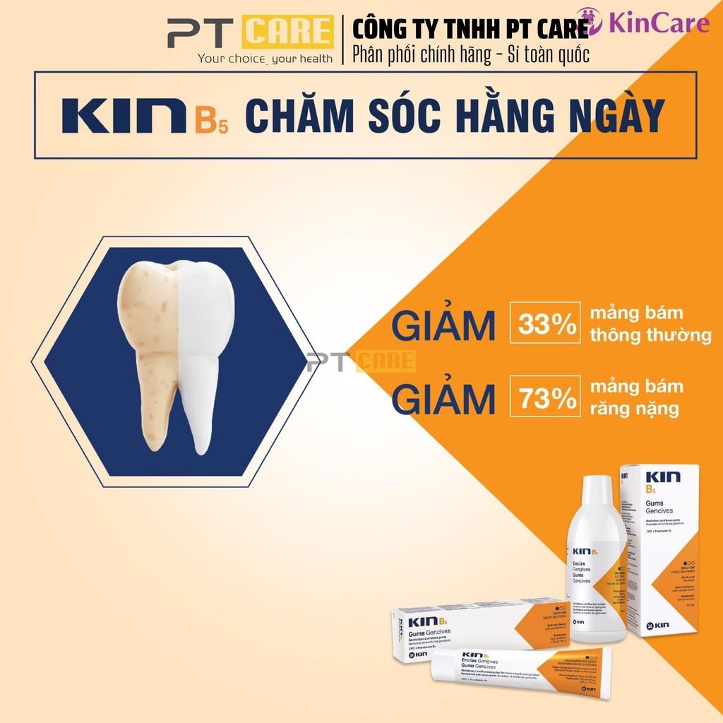 Nước súc miệng Kin B5 500ml Làm Sạch Mảng Bám, Phục Hồi Nướu Răng Dùng Hàng Ngày, Thơm Miệng