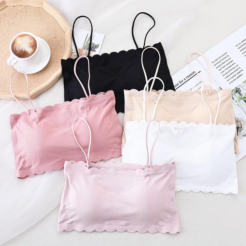 M59. Áo lót không gọng áo bra nữ 2 dây viềm tăm mềm mát áo ngực mút mỏng siêu hot 235