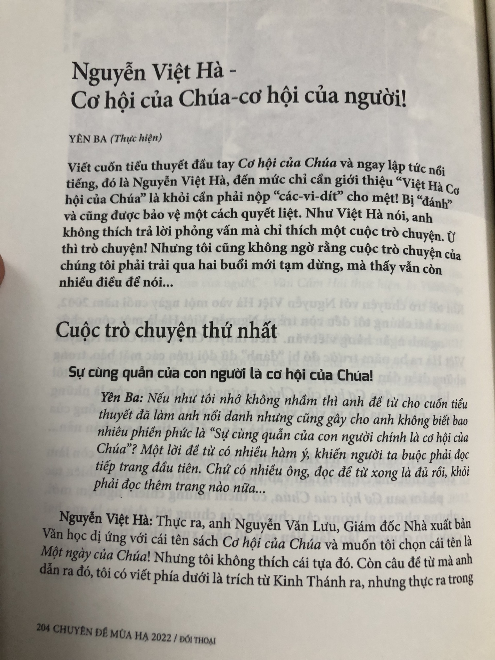 Viết Và Đọc Chuyên Đề Mùa Hạ 2022