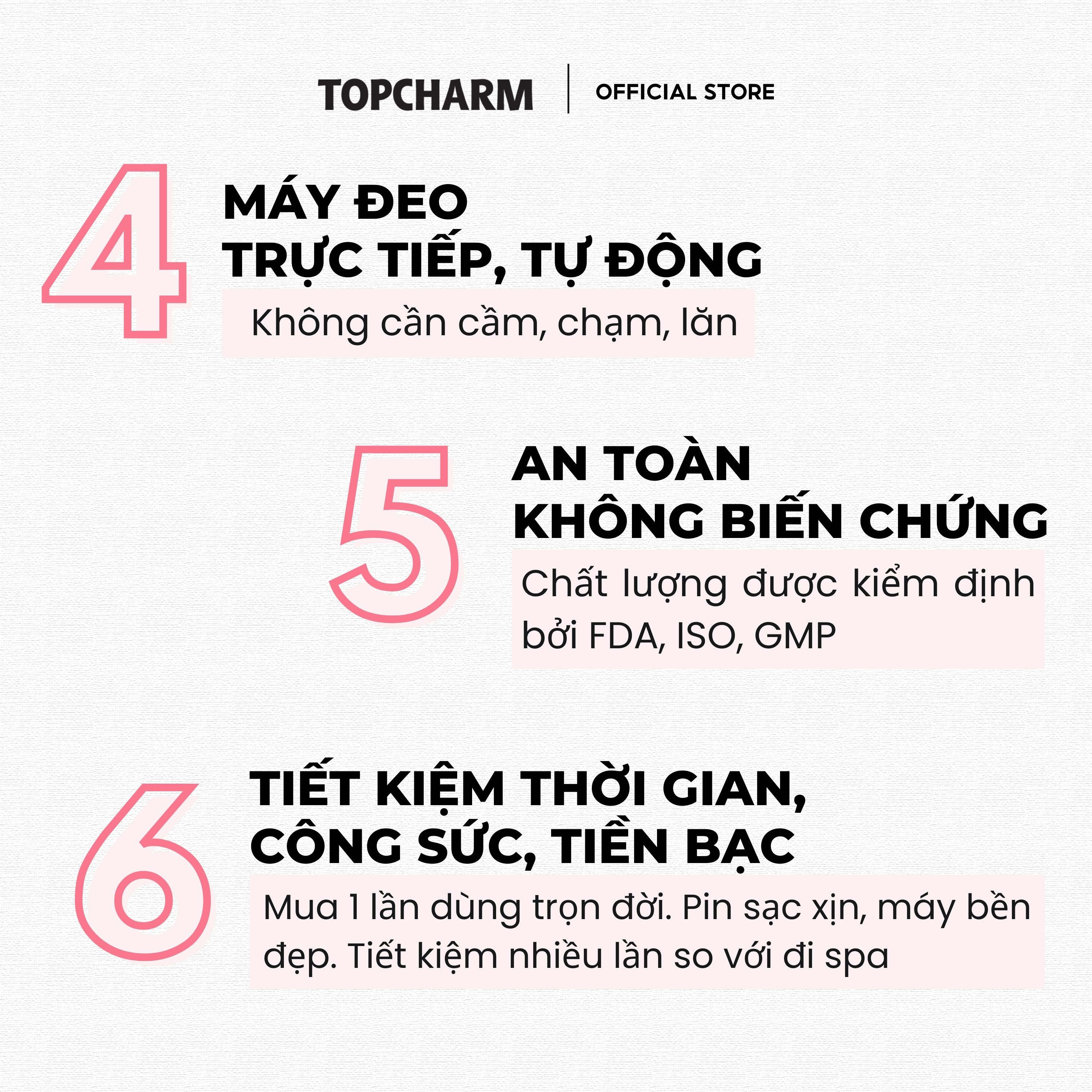 Máy nâng cơ trẻ hoá da giúp thon gọn tạo cằm V-Line TOPCHARM