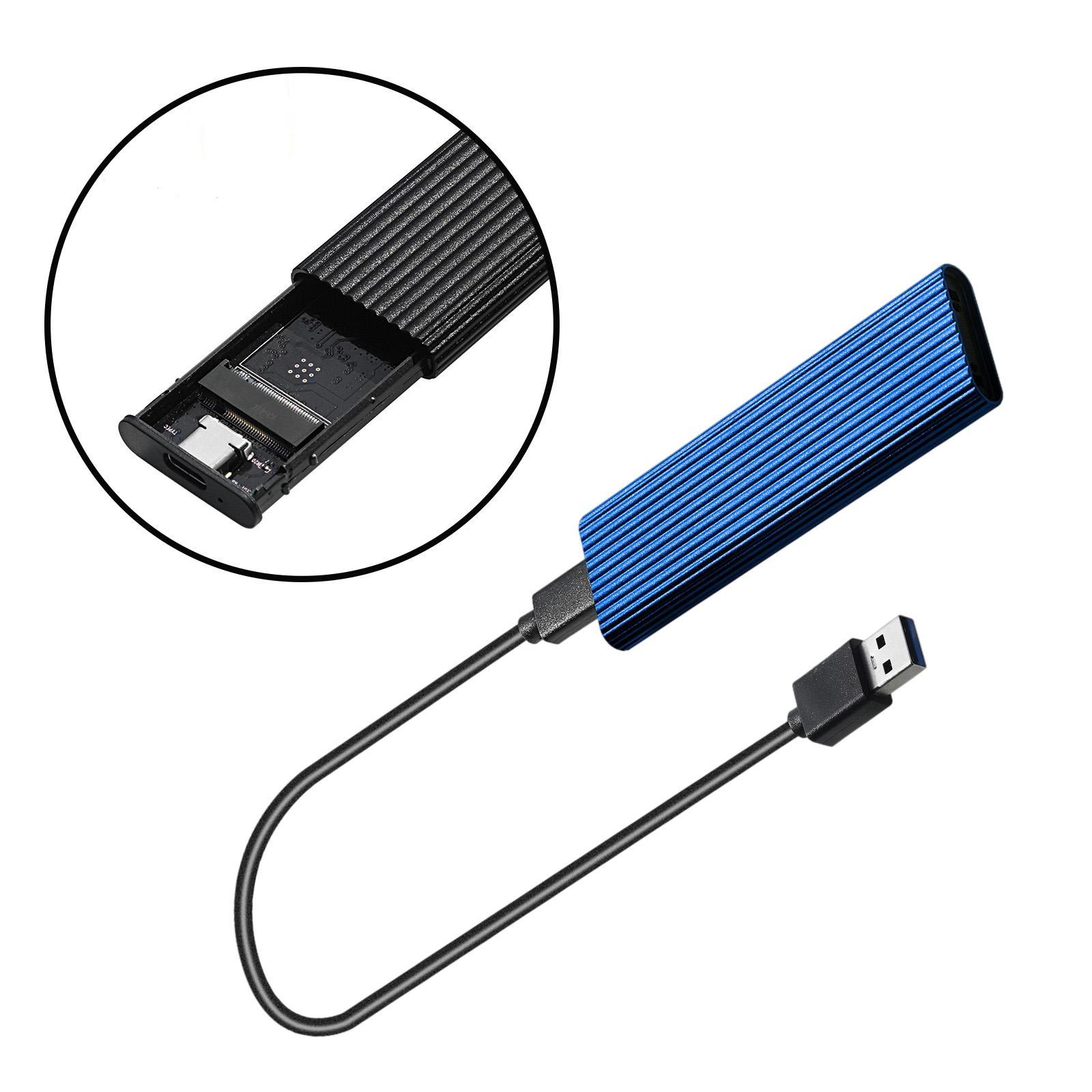 2 Pieces USB 3.0 to NGFF M.2 B Key SSD External Enclosure Case Cover Adapter