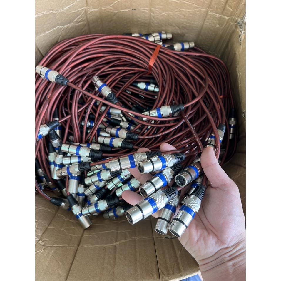 Dây Canon 2 Đầu Chống nhiễu Nâu, tím kích thước dây 0.8 mét, dây mềm siêu bền, lỗi đồng - chất lượng cao - 1 sợi