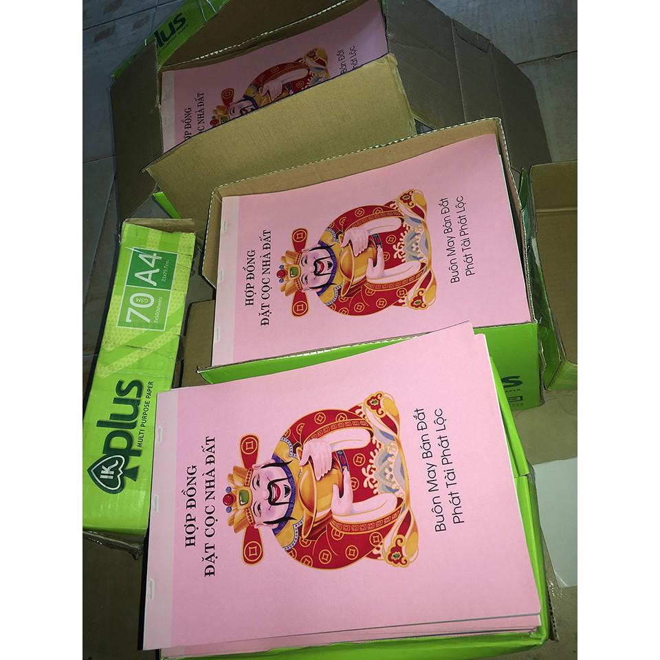 Combo Sổ Cọc Đất THẦN TÀI + 1 hộp Mực Lăn Tay