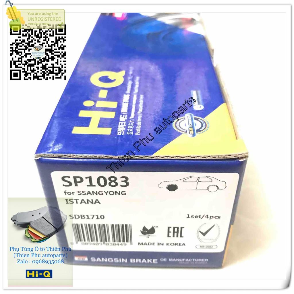 Má phanh chính hãng Hi-Q cho Mercedes  MB 140 ( Tròn) + Istana - Bố thắng trước. OEM Brake Pad : 6614203021