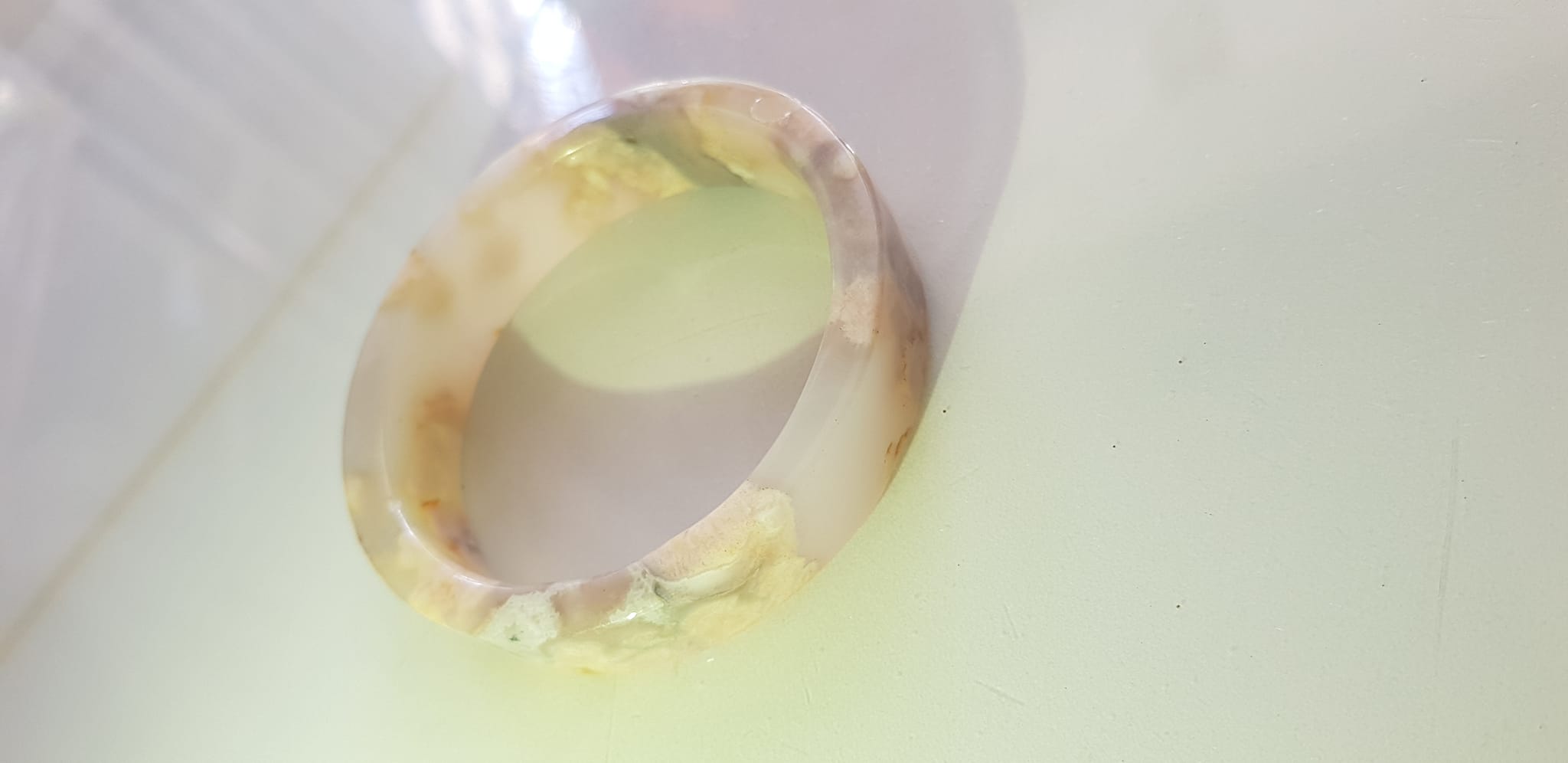 Vòng tay Nữ Mã Não Bản Vuông bông rau câu Ni 50mm x cao 13mm x dầy 5mm Nữ 45kg - 50kg đeo đẹp xinh tay lắm ạ