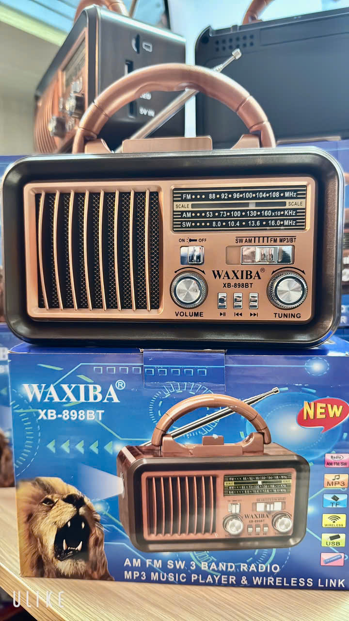 Đài FM Radio Nghe Nhạc, ĐẠI CÁT -XB-898BT FM-AM-SW Cao Cấp-Usb-Thẻ Nhớ-Đèn Pin-Hàng Chính Hãng BH 12 Tháng