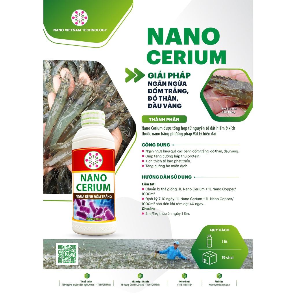 Nano Cerium VN Tech Ngăn Ngừa Bệnh Và Tăng Cường Hấp Thu Cho Tôm, Cá, Động Vật Thuỷ Sinh 1000ml