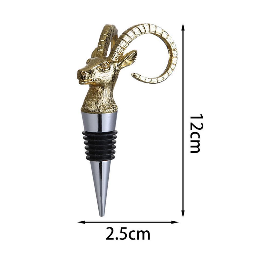 2 Pieces Animal Wine Bottle Stopper for Bar Beverage Champagne Bottle