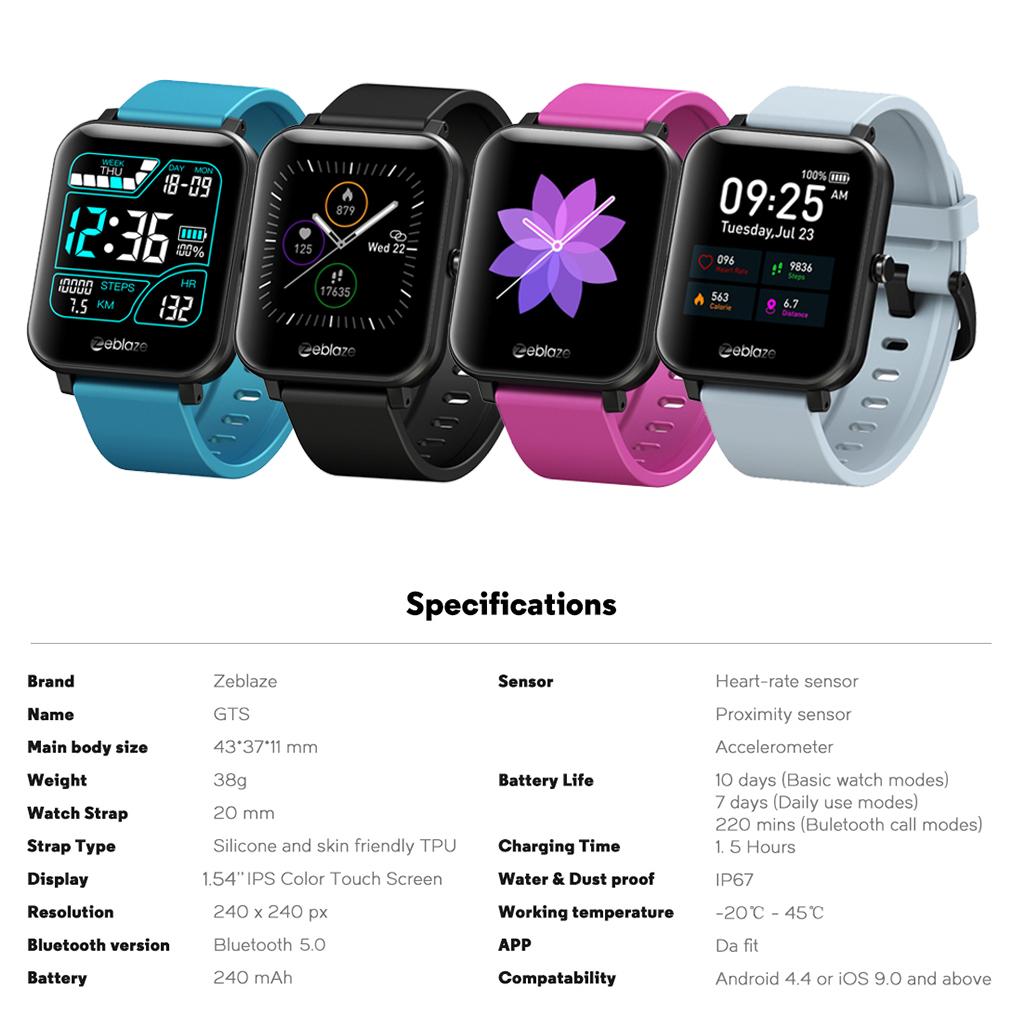 1.54inch IP67 Bluetooth 60+ Watch Faces Smartwatch Smart Watch