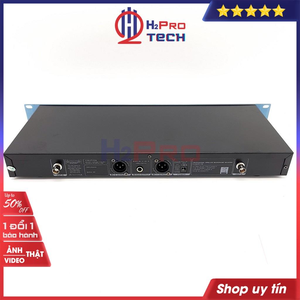 Bộ 2 Micro Không Dây, Mic Hát Karaoke Không Dây Shure BLXC9 Cao Cấp, Độ Nhạy Cao, Giảm Hú (Bộ Quà 39K)-H2Pro Tech