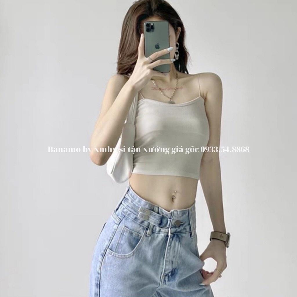 Quần jean nữ ống rộng cạp cao phối móc khóa cực chất thời trang Banamo Fashion jean nữ ống rộng phối kiểu móc khóa 9611