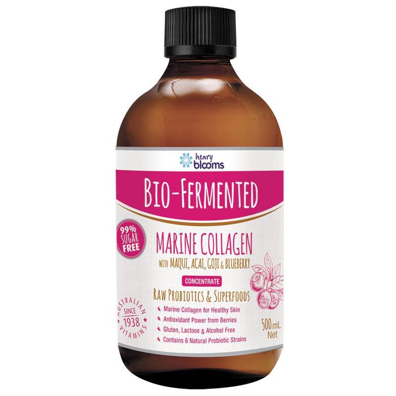 Henry Blooms Bio Fermented Marine Collagen 500ml