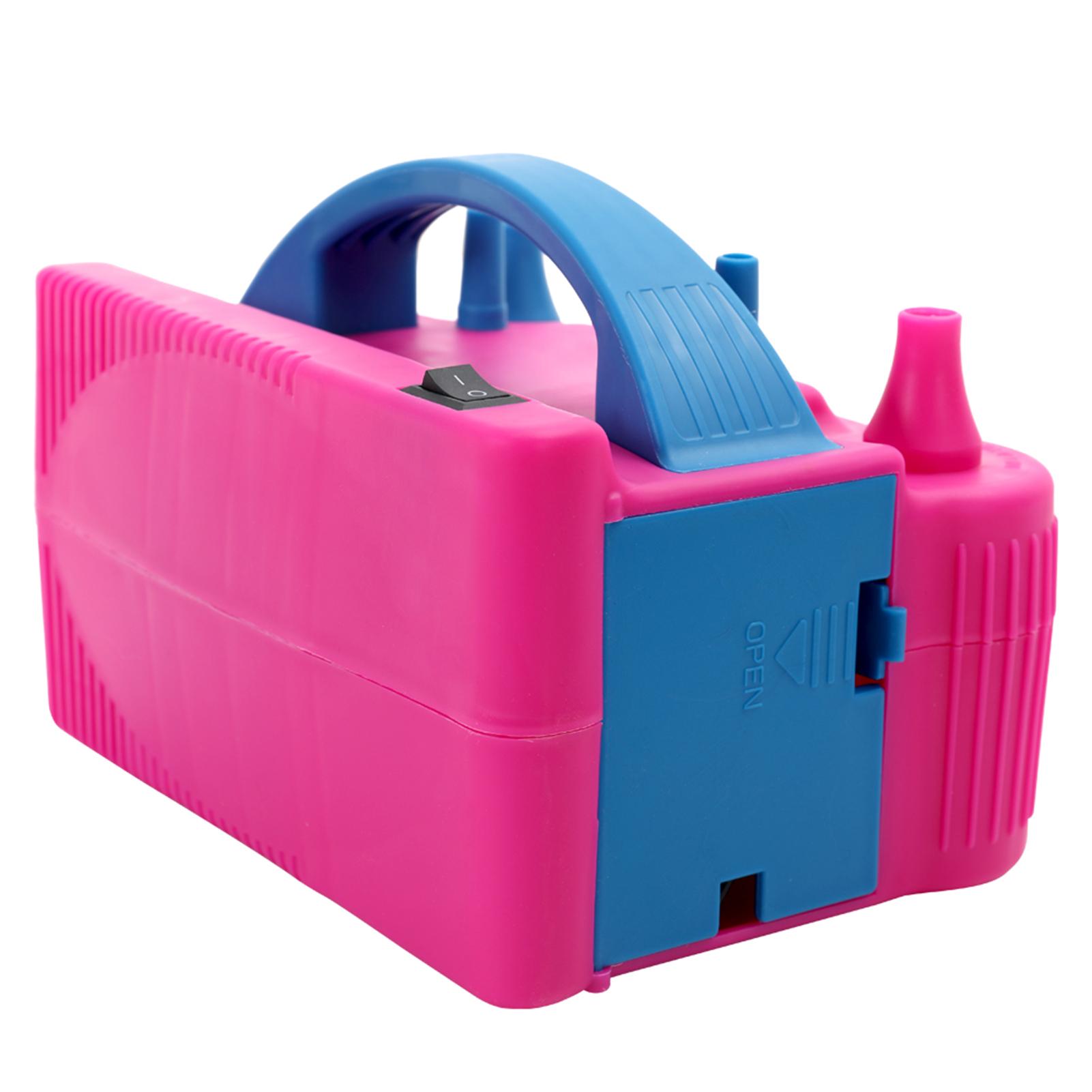 110V Electric Balloon Inflator Pump High Power Air Blower Pump with 4 Extension Nozzles Dual Pump Nozzles Fast Portable Inflatable Tool