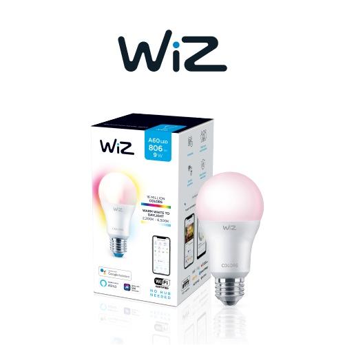 Bóng đèn WiZ 16 triệu màu màu Wi-Fi ColorTunableWhite9W A60