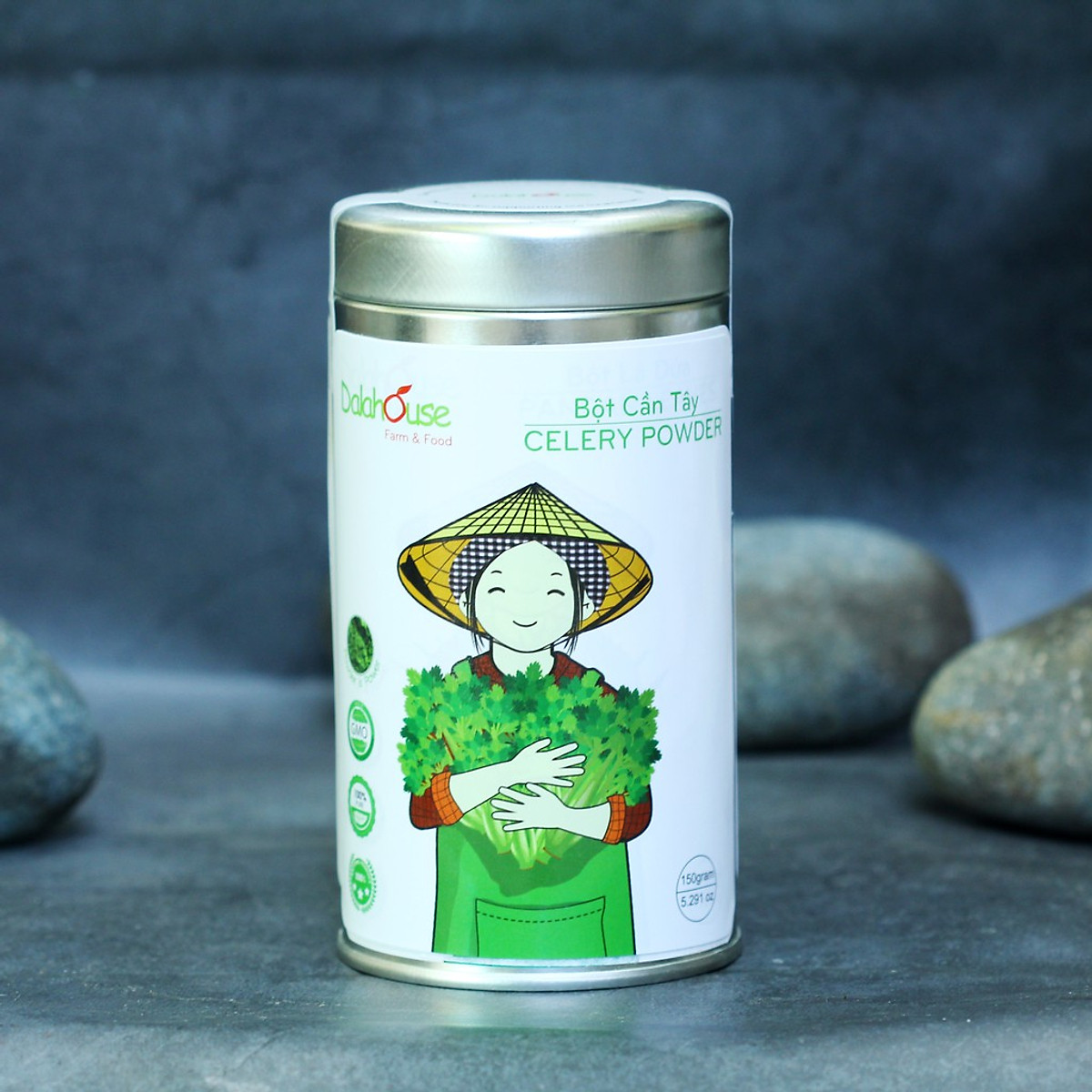 Bột Cần Tây Nguyên Chất Dalahouse -  Lon 150g