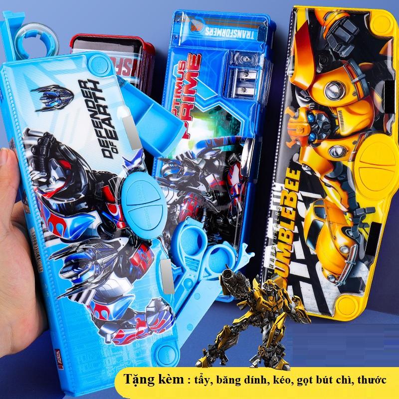 Hộp Bút Cute Đa Năng Nhiều Ngăn Transformers Biến Hình BU04