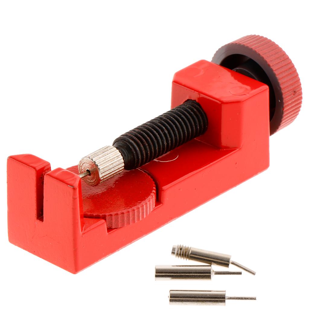 Watch Band Strap Link Remover Replacement Pins Watch Repair Tool Red Tone B8