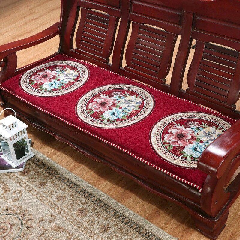 Thảm ghế, nệm ghế gỗ kích thước 2m x 60cm các màu nâu