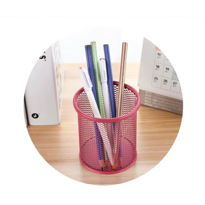 Hộp đựng bút lưới màu kim loại đa năng, tiên dụng - hình và màu ngẫu nhiên - 1 cái