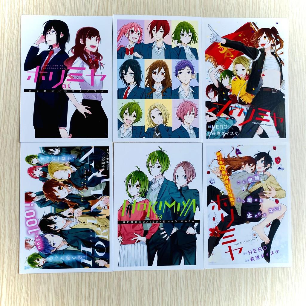 Bộ 20 tấm postcard anime Horimiya - Hori san to Miyamura kun