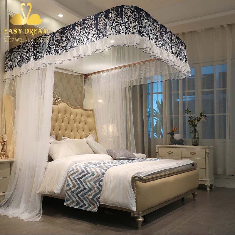 Mùng khung không khoan tường - Màn Ngủ Cao cấp Easy Dream chống muỗi -kiểu dáng khách sạn - công chúa