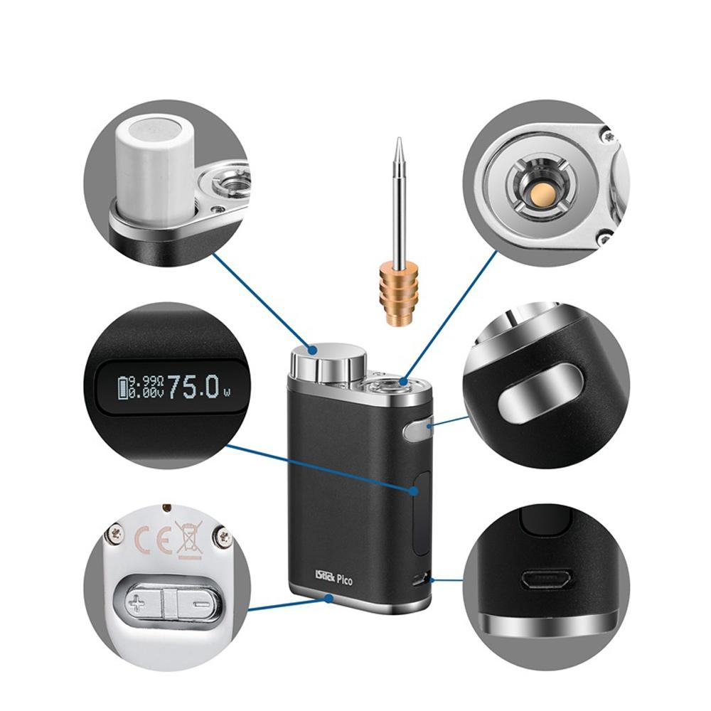 1W-75W Outdoor Portable Electric Soldering Iron USB Rechargeable Wireless Welding Solder Soldering Iron Kit Mini Handheld Replacement Tips Soldering Iron