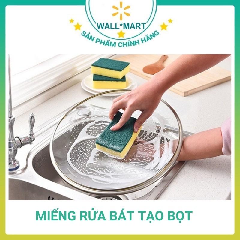 Miếng Rửa Bát Tạo Bọt Xơ Mướp Nhật Wallmart WM21