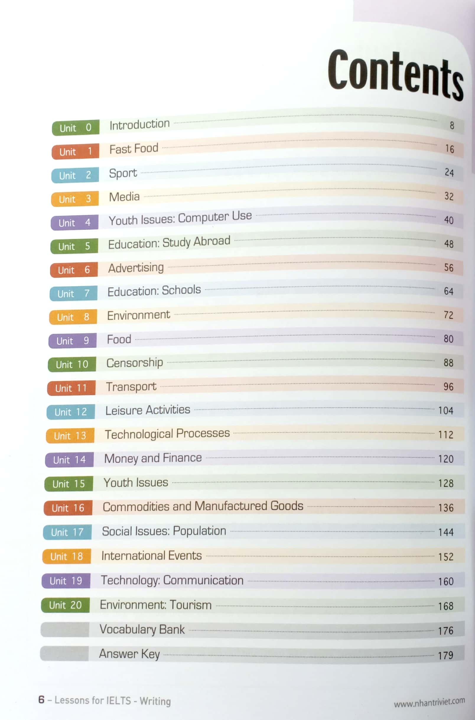 Sách Lessons For IELTS Writing (Tái Bản)