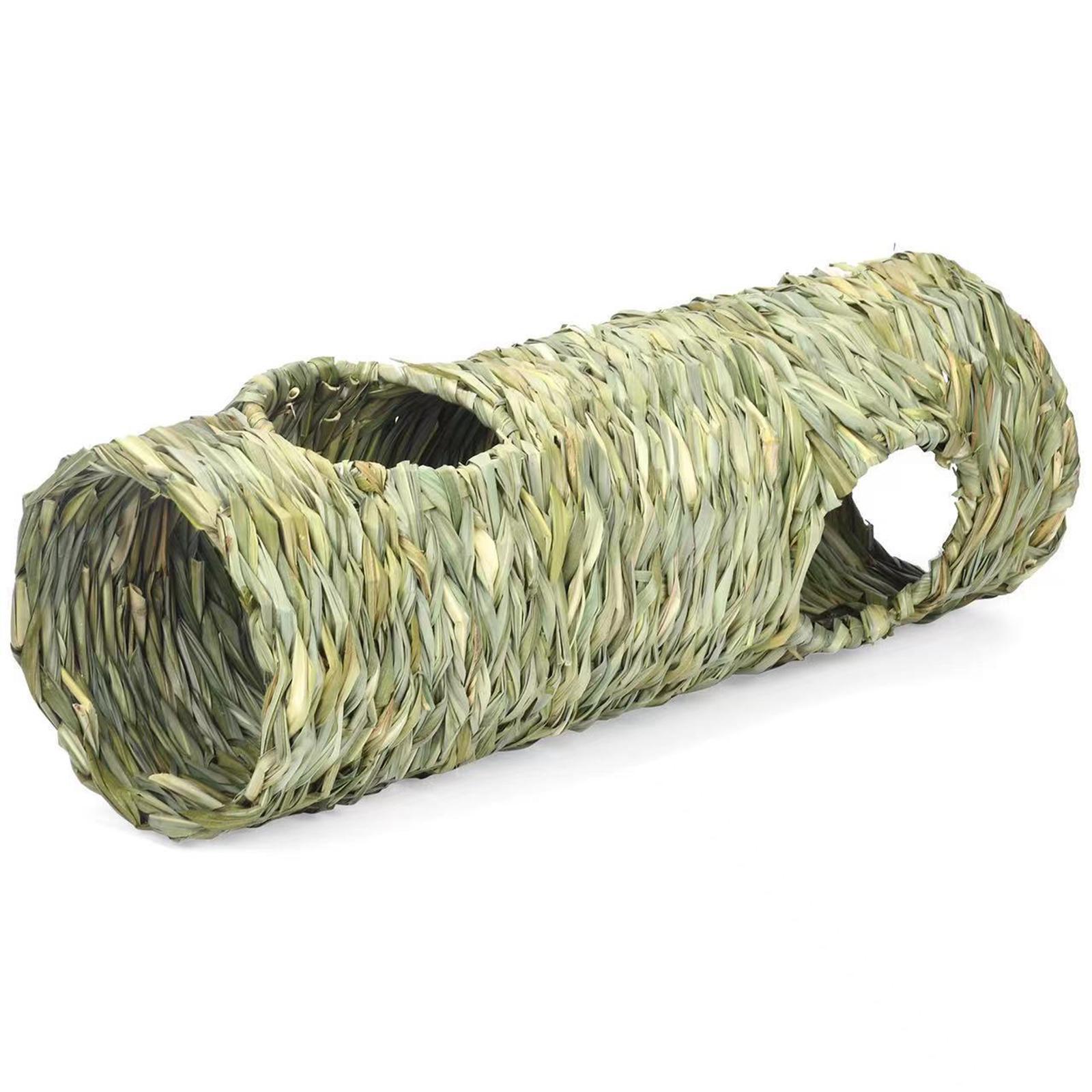 Grass Tunnel Toy Hideaway House Durable for Hamster Chinchilla Pocket Pets