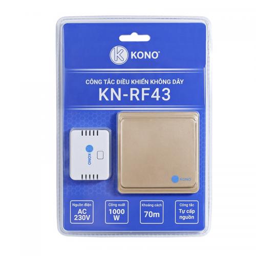Bộ công tắc điều khiển từ xa KONO KN-RF43, tắt mở đèn dễ dàng với một nút bấm và một bộ thu, dễ dàng di chuyển nút bấm
