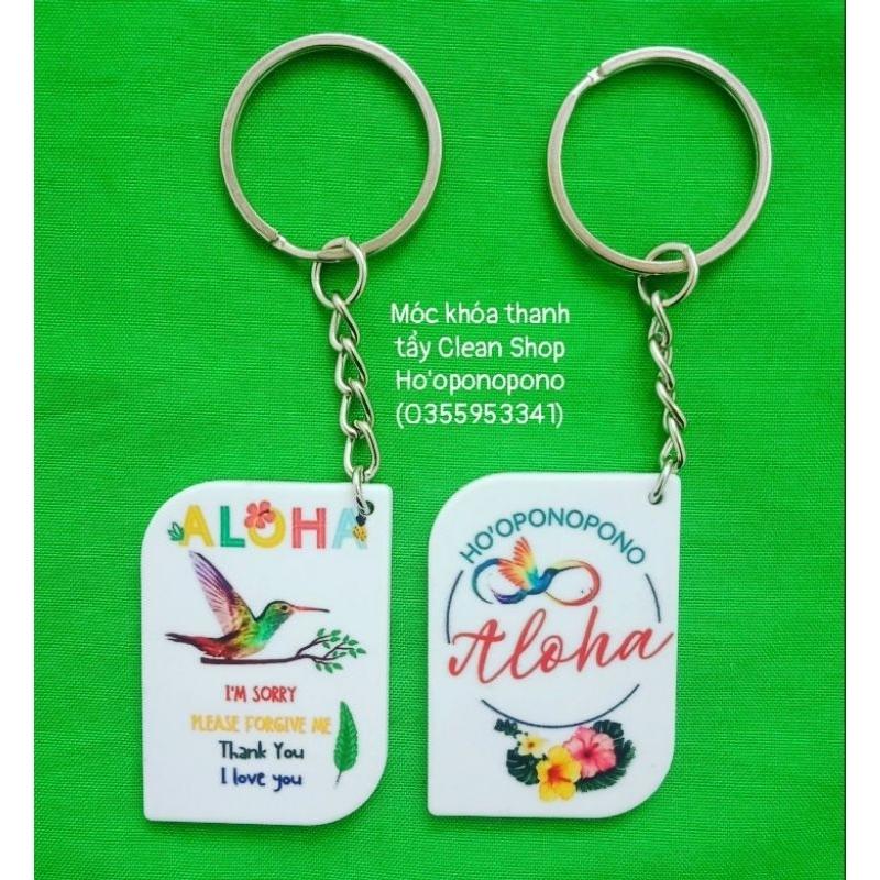 MÓC KHÓA HO'OPONOPONO THANH TẨY TÀI CHÍNH - MỐI QUAN HỆ - SỨC KHỎE - BÌNH AN | Ho'oponopono Keychain