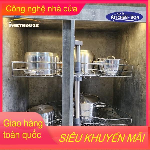 Mâm xoay Góc tủ bếp dưới hiện đại.