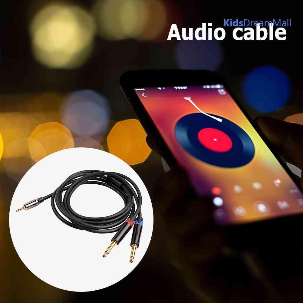 Mới Cáp Chuyển Đổi Âm Thanh 1 Sang 2 Giắc Cắm 3.5mm Sang 6.35mm