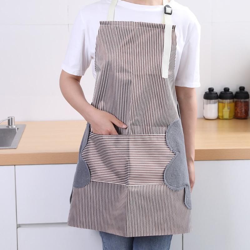 TẠP DỀ KẺ CÓ CHỐNG THẤM NƯỚC KÈM KHĂN LAU TAY SIÊU HOT