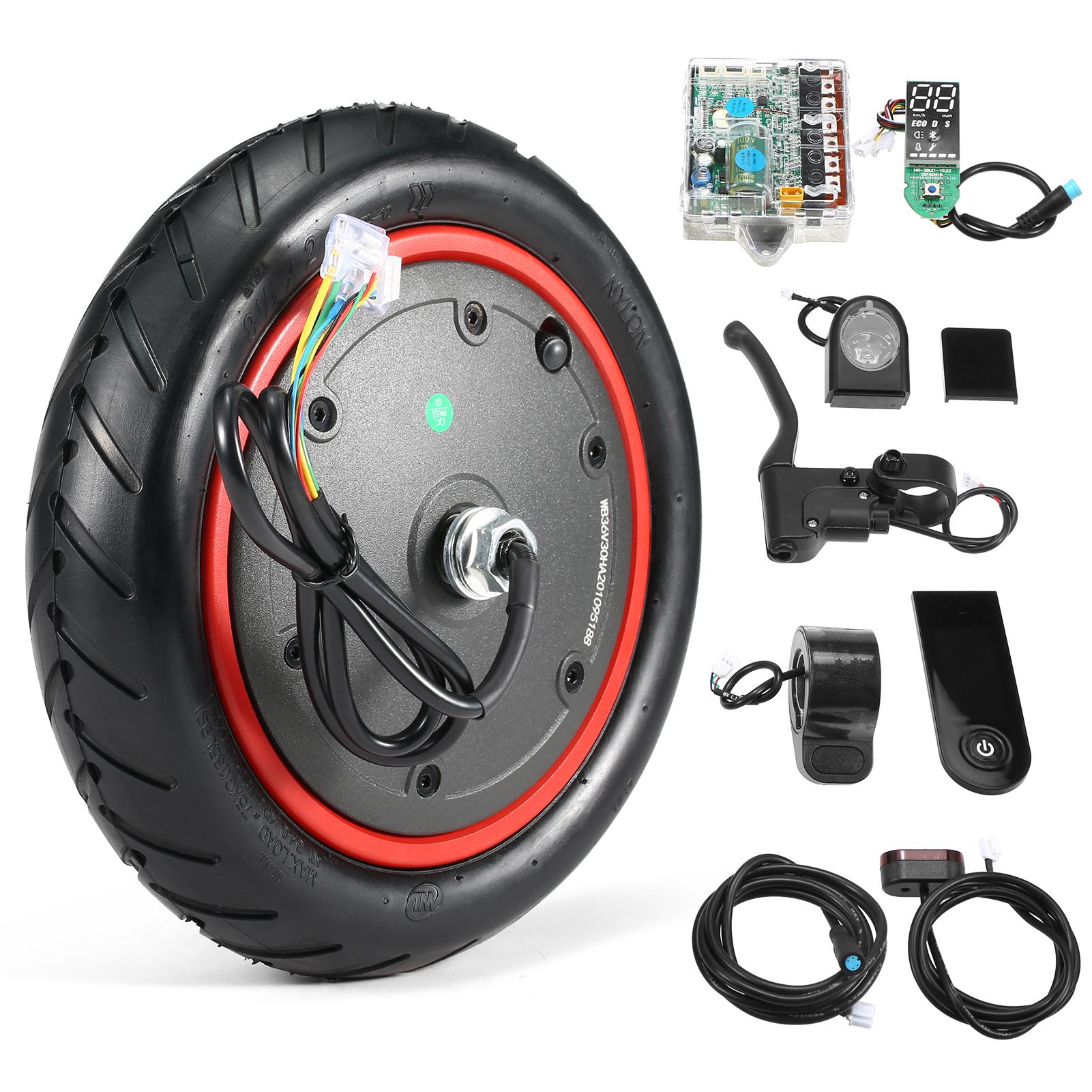 350W Electric Scooter Motor Wheel Engine Motor Driving Wheel with Motherboard Controller Instrument Panel