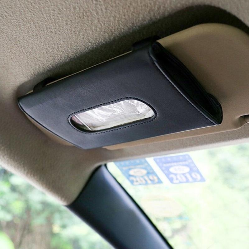 Hộp đựng khăn giấy bằng da PU cho xe hơi