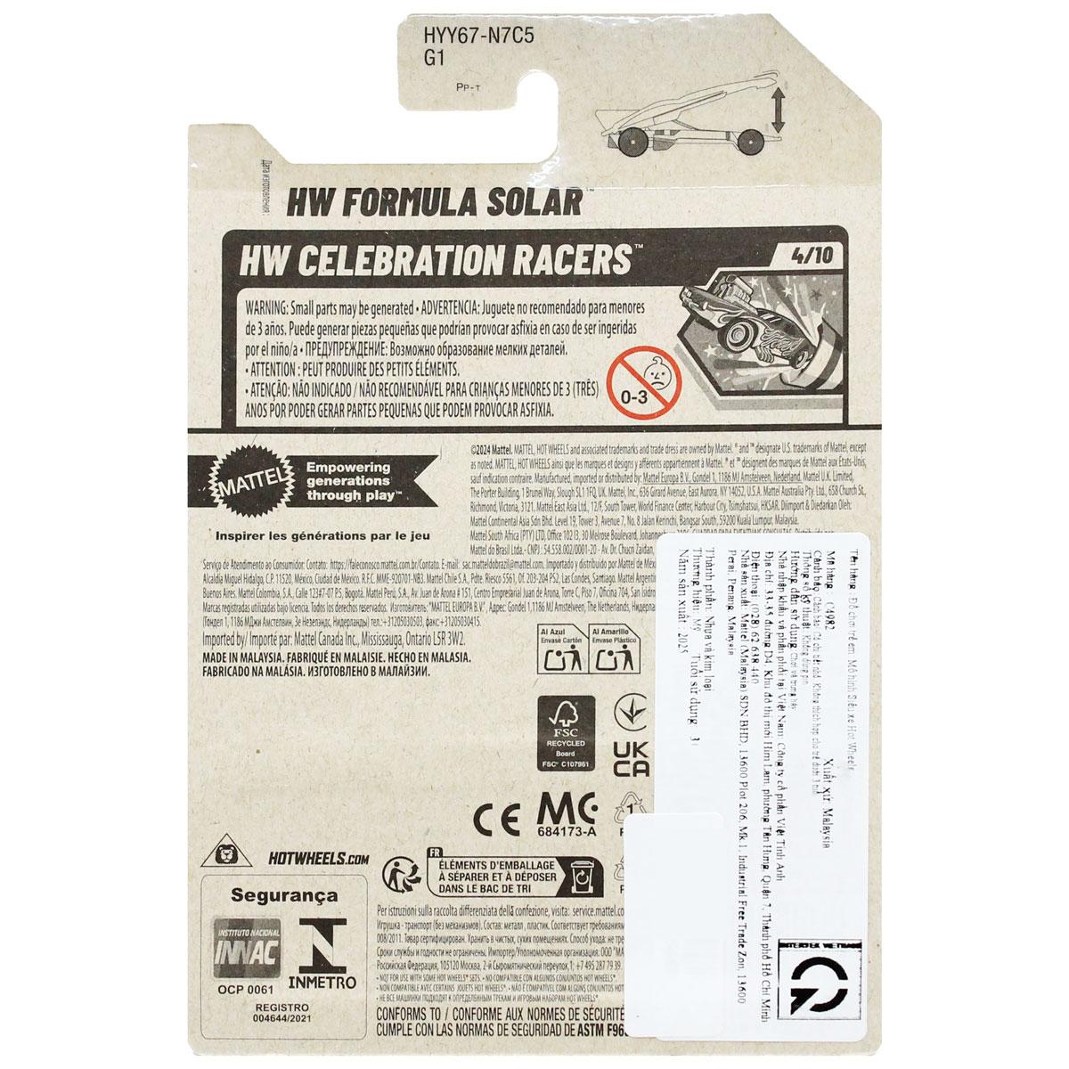 Siêu Xe Hot Wheels C4982 - 126/250 - NW Formula Solar