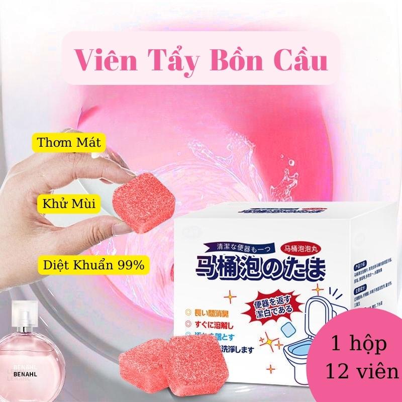 Viên Thả Bồn Cầu Khử Mùi Diệt Khuẩn Toả Hương Thơm Khai Thông Tắc Nghẽn Tẩy Sạch Mảng Bám