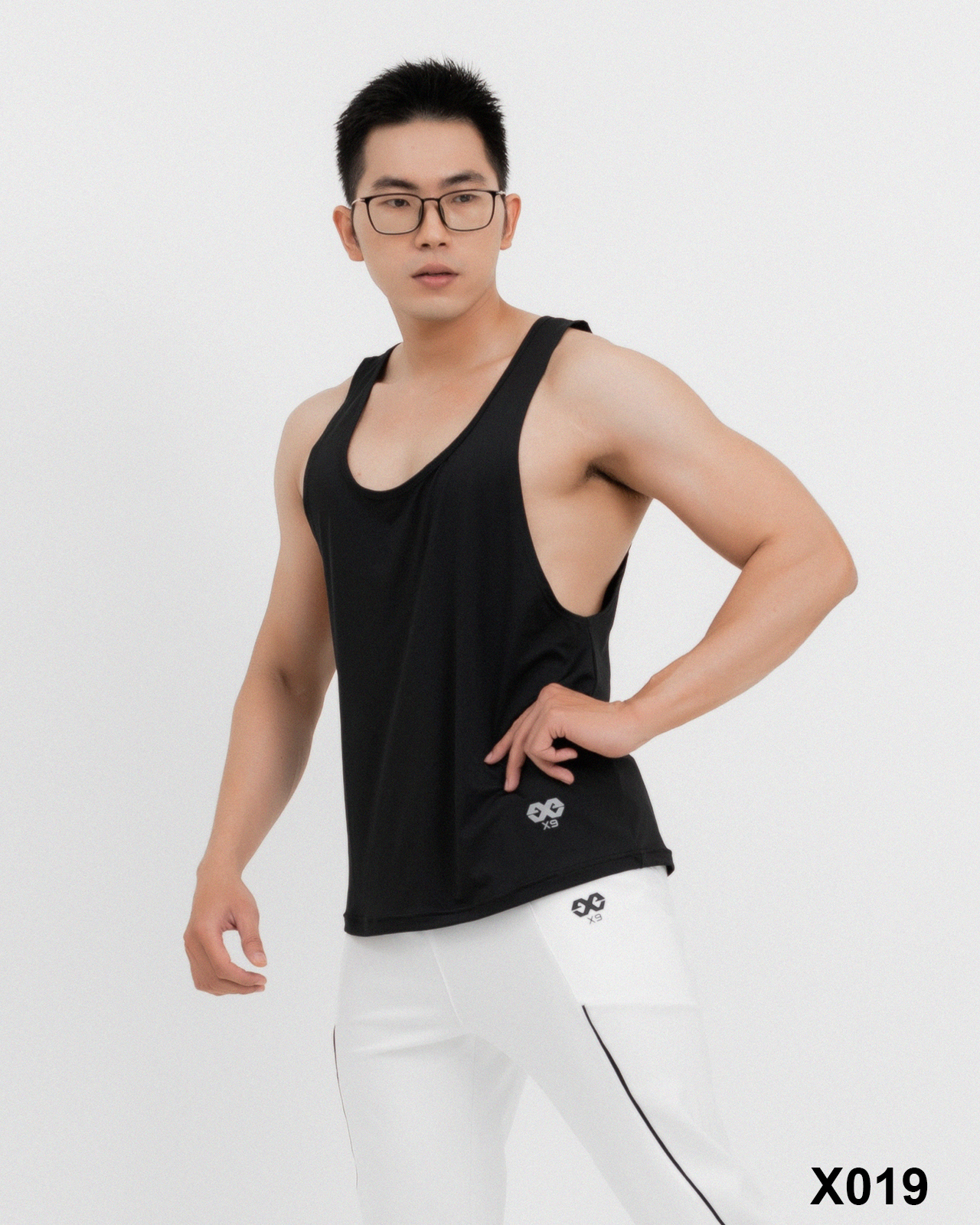 Áo Ba Lỗ Thể Thao Nam Tập Gym Form Rộng Dây Nhỏ Chạy Bộ Bóng Rổ - X9 Sportswear - X019