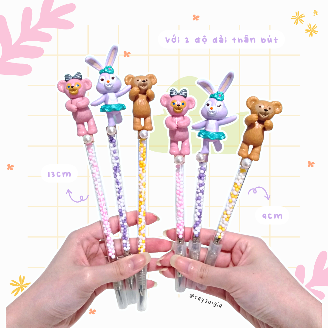 S96 - Bút dao rọc giấy Disney thỏ Stella gấu Duffy gấu Shellie dễ thương unbox đơn hàng, cắt sticker băng dán washi tape - Cây Sồi Già