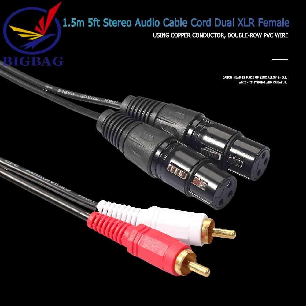 Dây Cáp Âm Thanh RCA Kép Dài 1.5m 5ft