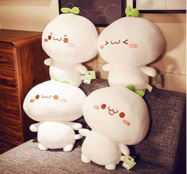 Gấu bông củ cải mầm cây 40cm