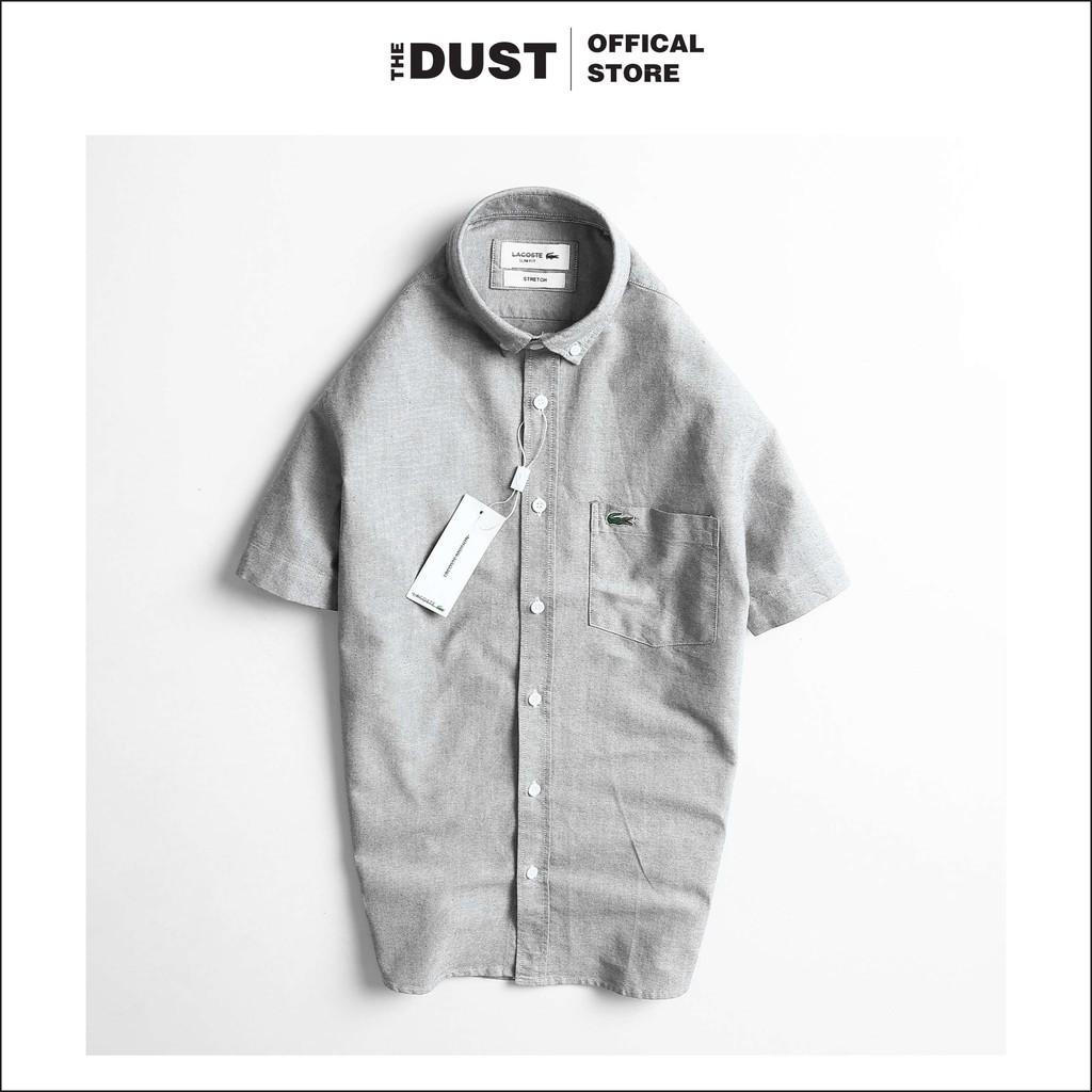 Áo sơ mi nam ngắn tay trơn basic LCT, form slim fit, chất vải oxford cao cấp, nhẹ thoáng mát, thấm hút mồ hôi - THE DUST