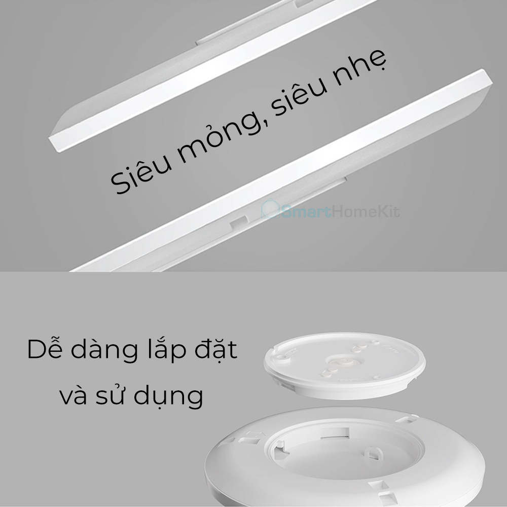 Đèn ốp trần Yeelight Smart LED Comet Ultra Slim Siêu mỏng hắt RGB Hỗ trợ HomeKit - Hàng Chính Hãng