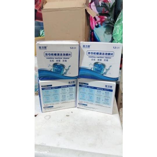Hộp 12 viên vệ sinh tẩy lồng giặt