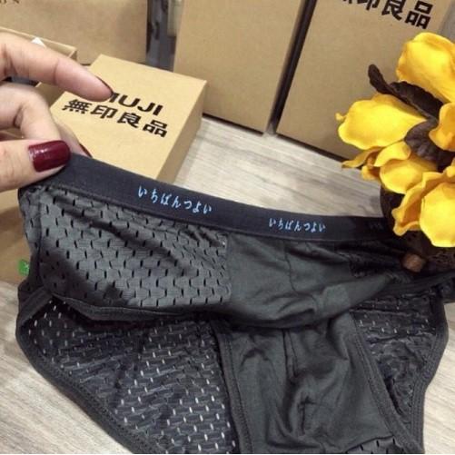 Quần lót nam tam giác nhật lưới, Quần Sịp Nam thông hơi thoáng khí kháng khuẩn