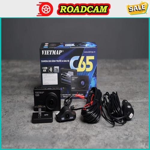 Camera Hành Trình Ô Tô Xe Hơi VIETMAP MODEL C65 - Ghi Hình Trước Sau, Cảnh Báo Bằng Giọng Nói