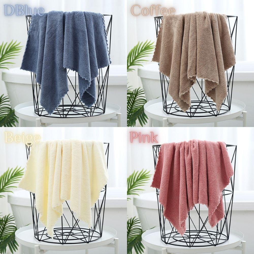 Khăn lau bằng vải lông cừu san hô mềm mại siêu thấm hút thoải mái đa năng 35*75